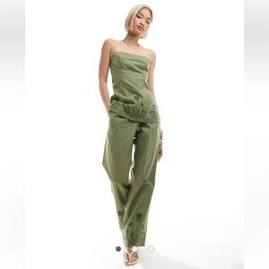 4th & reckless olive green two piece set